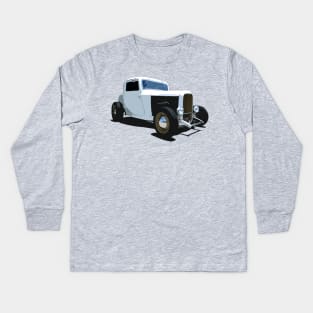 front/profile 1932 Ford Model A - stylized color Kids Long Sleeve T-Shirt